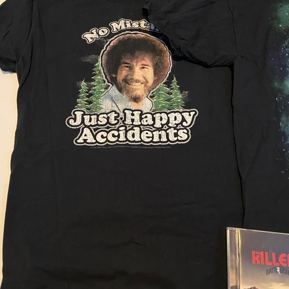 Bob Ross T-Shirt, Pack of 2, Great Condition, Men’s LG and XL - Picture 2 of 3